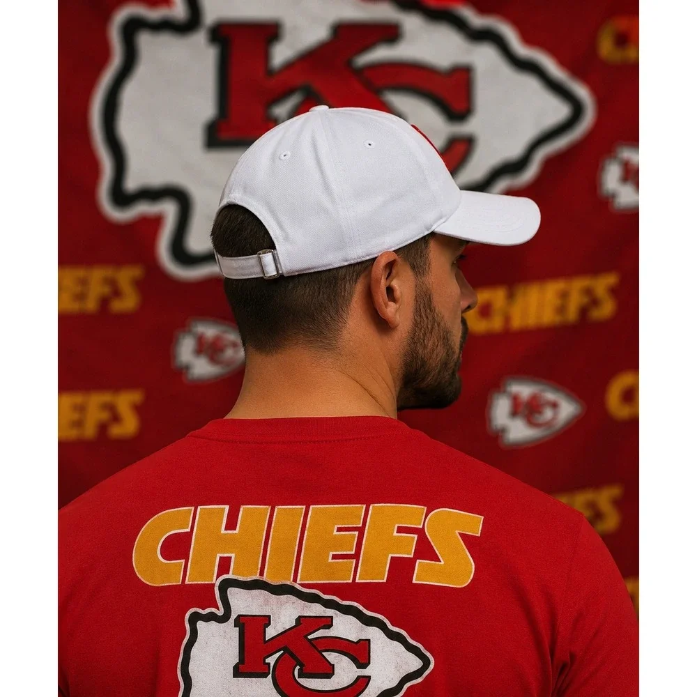 Kansas City Chiefs‎ Men White cap Design with 